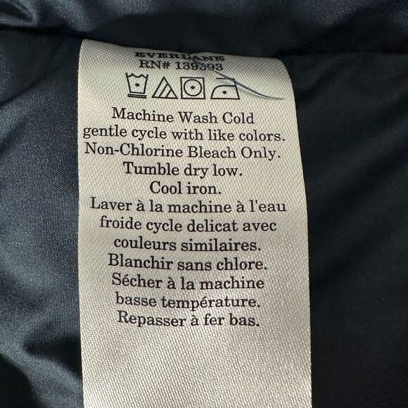 Everlane The ReNew Long Parka Coat India Ink Men's Size Small NWT Primaloft - Picture 15 of 16